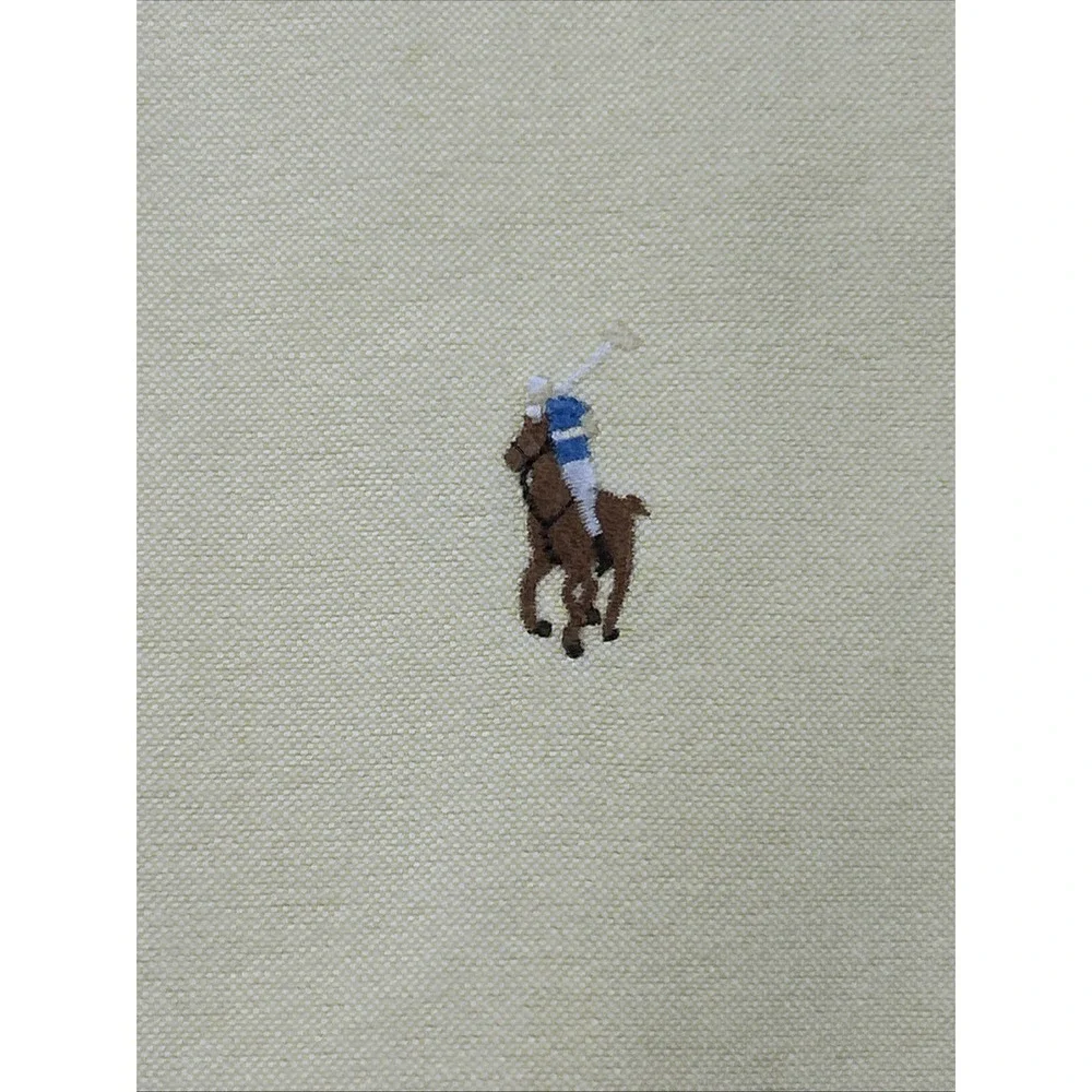 Polo Ralph Lauren Shirt Men's 16.5 34/35 Yardmouth Flesh Pony Yellow Button Down